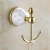 Import WANFAN Gold With Diamond Bathroom Accessories Set 5201 Brass Luxury Double Robe Hook Wall Mount Gold Robe Hook from China