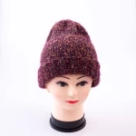 Warm womens winter hat soft woolen knitted hat oversized casual beanie hat