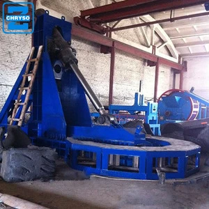 waste big OTR mining machine tire cutting machine supplier for tire recycling plant