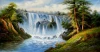 waterfall Chinese scenery CT-367 on canvas Artwork oil painting