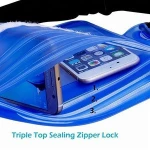 Waterproof Waist Bag Case Pouch Clear PVC Sports Waist Bag Transparent Belt