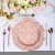 Import wavy plastic purple pink rose gold beaded white black charger plates new wedding and restaurant decoration charger plate wedding from China