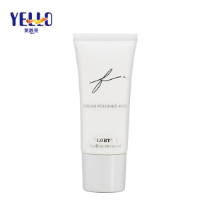 White Soft Squeeze Cosmetic PE Plastic Lotion Tube For Cream