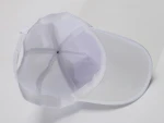 Wholesale 100% Polyester Kids Baseball Hats Solid Color Adjustable White Color Six Panel Childrens Hat