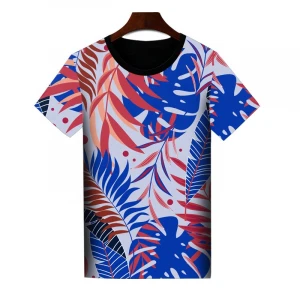 Wholesale 2021 new high quality breathable custom brand pattern LOGO comfortable plus size summer T-shirt Vibrant print pattern