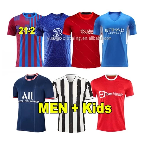 Wholesale 22/23 New Season Soccer Jersey Football Shirts Black Red Stripe Thailand Quality Soccer Jersey For Men