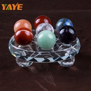 Wholesale Ancient chinese Feng shui Seven Star Disk Multiple Crystal ball for home decoration