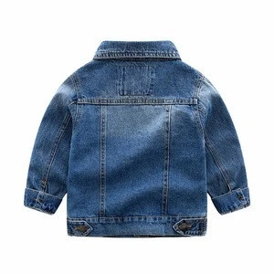 Wholesale Baby Boys Girls Jean Outerwear Coat Custom Denim Jackets Coats Fashion Spring Children Outwear Coat Kids Denim Jacket
