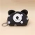 Import Wholesale black white dot cute bear design keychain pouch coin purse from China