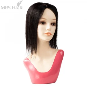 Wholesale Brazilian virgin Human Hair Topper for women Clip on women toupee top qiality women Human Hair Toupee