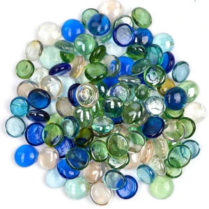 wholesale Bulk Round Decorative Crystal Fire Glass Crystals Beads For Vase Filler Fire Pit