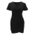 Import Wholesale Casual Dresses Customize Logo  Women dresses Red and Black sexy And Elegant  Short Sleeve Bodycon girls dresses from China