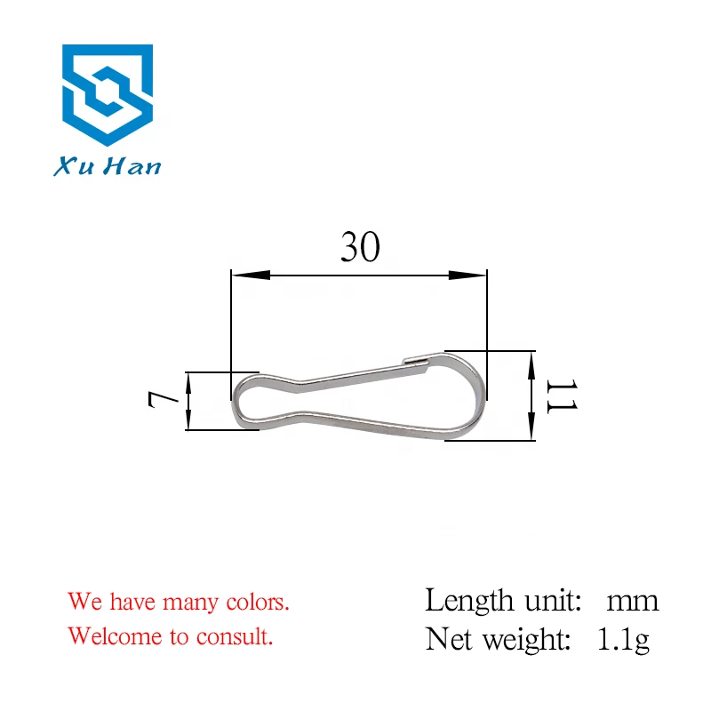 Wholesale cheap metal wire spring snap hook clips