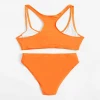 Wholesale cheap price high leg Custom All Over solid hollow Reversible racer back Micro Bikinis