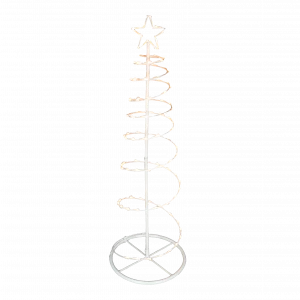 Wholesale christmas outdoor tree top star spiral tree garden shopping mall decoration tree lights