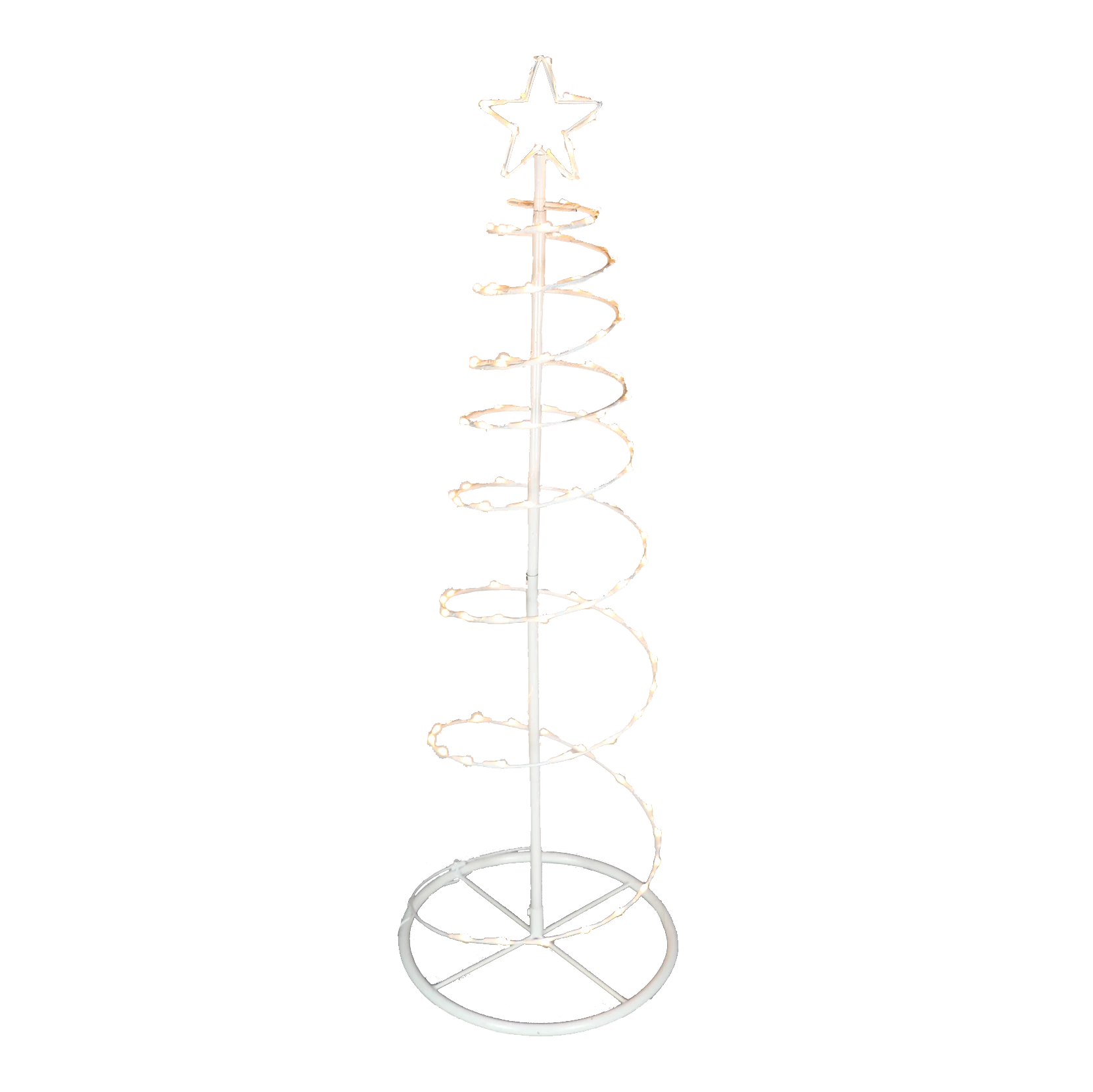 Wholesale christmas outdoor tree top star spiral tree garden shopping mall decoration tree lights