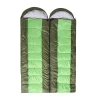 Wholesale custom four seasons envelope sleeping bag with hood outdoor camping camping sleeping bag