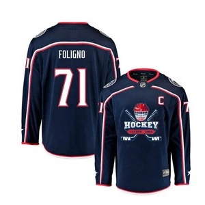 Wholesale custom high quality  cheap blank embroidery Logo 100% polyester fabric 4xl 5xl 6xl 7xl ice hockey jersey for men
