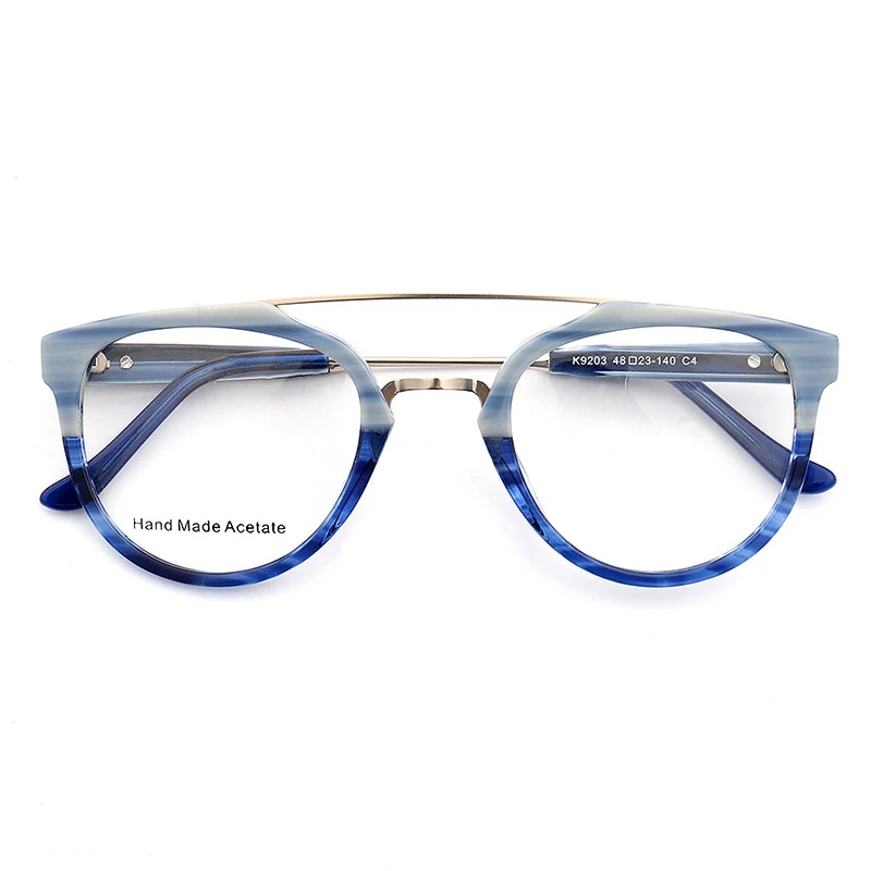 wholesale custom made spectacle Vintage eye glasses glass frames men women eyewear fashion Acetate optical eyeglasses frame