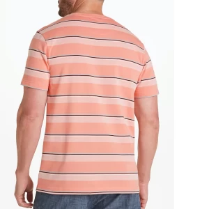 Wholesale Custom slim fitted sport gym t shirt stripe casual Mens Shirts