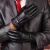 Import Wholesale fashion black touch screen PU leather glove for men Men&#x27;s glove from China
