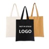 Wholesale Fashion Eco-friendly Custom Reusable Print Recycle Grocery Cotton Canvas Fabric Shopping Tote Bag Printable Logo