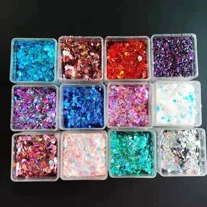 Wholesale Flashing Mixed Sequins Glitter Jars for Craft Body Hair Decoration