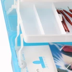 Wholesale Functional Pedicure manicure equipment tool box pedicure kit set with manicure scissors nail sticker For salon