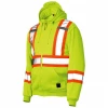 Wholesale hi visibility safety clothing cheap custom men hi vis fleece hoodies