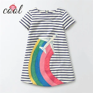 wholesale hot sale summer print high quality baby girl dress