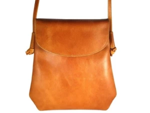 Wholesale Leather Bags in Tan Brown color with Sling  100% Real Leather at Factory Price