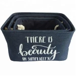 Wholesale multi-functional folding basket, steel rings designed for durable storage baskets