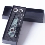 Wholesale Natural Kambaba Point Crystal Quartz Peacock Eyes Crystal Wand Smoking Pipes