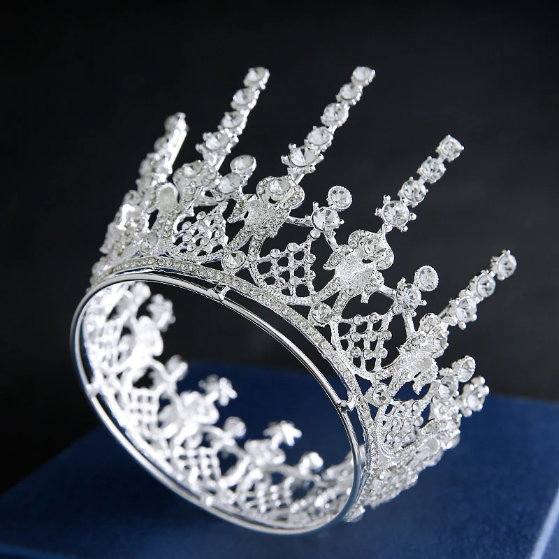 Wholesale New Fashion Crystal Rhinestone Crown Bridal Crown Tiaras Bride Wedding Hair Accessories Cake Topper CR263