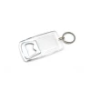Wholesale Plastic Blank Crystal Bottle Openers with Key Chain