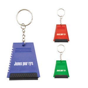 Wholesale plastic ice scraper with keyring