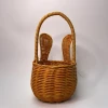 Wholesale Rabbit Ear-Shaped Round Baskets, Convenient Handles In Many Optional Colors For Holiday Decorations And Home Storage
