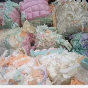 Wholesale recycled foam scrap polyurethane foam scrap pu foam scrap in bales