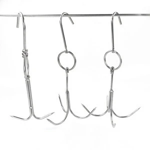 Wholesale Stainless Steel swivel meat hook hooks for hanging meat sausage  ( A007)