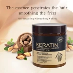 Wholesale Stock 1000ml Brazilian Keratin Hair Mask Spa Silk Beauty Salon Coconut Cream with Private Label Korean Treatment