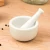 Import Wholesale White Mini Porcelain Mortar and Pestle Set for Herb Spice Crushing and Grinding from China