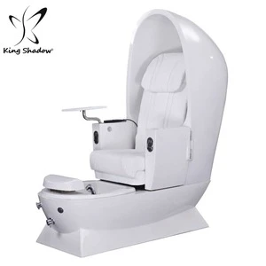 wholesale white modern egg shape foot spa tub nail pedicure chairs for nails salon