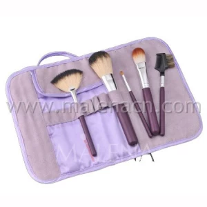 Wholesales 5PCS Travel Cosmetic Brush in Purple Color