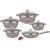 Import Wholesales  Dessini Set 12pcs Stone Non-stick Ceramic die cas cookware set pots and pans from China