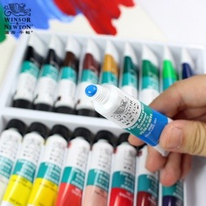 Winsor &amp; Newton 12/18/24 colours 10ml artist professional aluminium tube acrylic paint set for Art School &amp; Studio