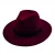 Import winter plain wool felt fedora hat with decoration from China