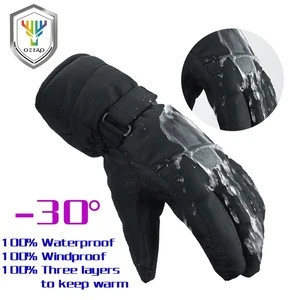 Winter snowboard sport gloves and mittens snow