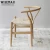 Import WISEMAX FURNITURE Ash wood Hans Wagner/ Danish /Professional factory Solid Wood Dining Chairs Wishbone Chair from China