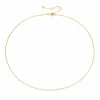 Women Female Fashion Neck Chain Designs Stainless Steel Gold Thin Chain Choker Necklace YX15471