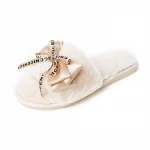 Womens Furry Slippers Ladies Cute Plush Slippers Womens Fur Winter Warm Slippers